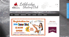 Desktop Screenshot of lethbridgeskating.com